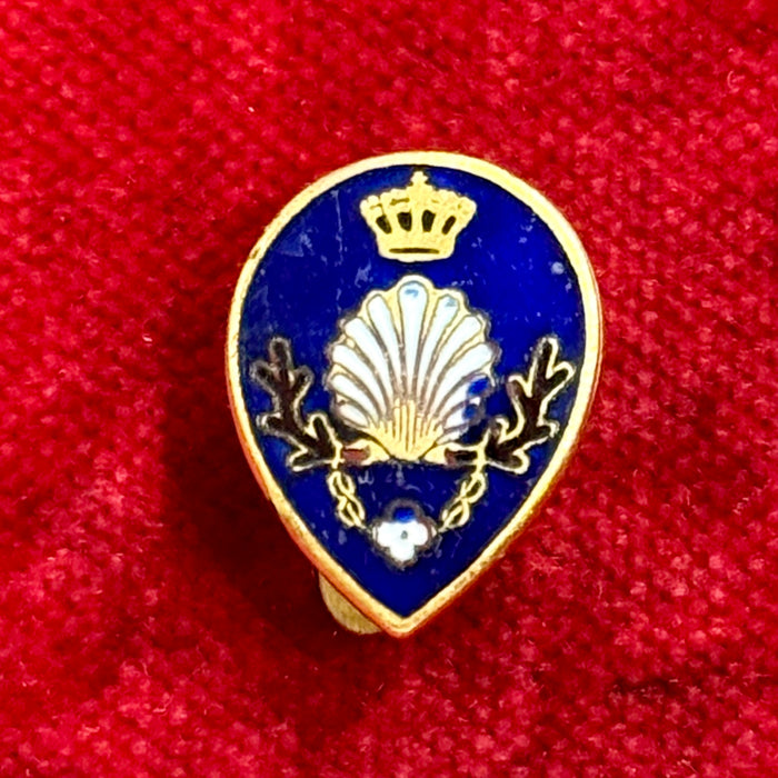 Distintivo Nobile Contrada del Nicchio Palio Siena ordinario smaltato 1955