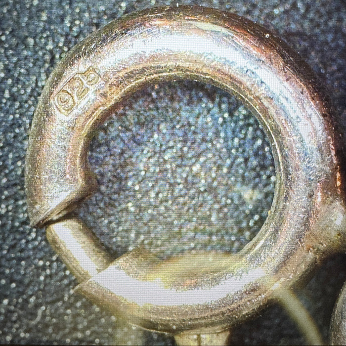 Collana modernista tubi cilindrici in argento 925 Italia 1980 ca