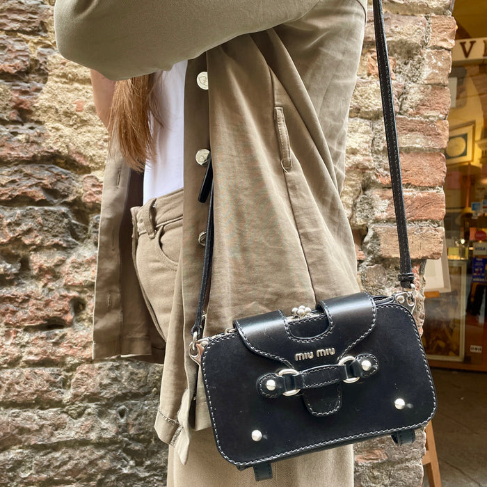Borsa Miu Miu pelle nera 2010 ca