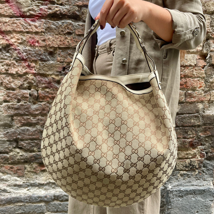 Borsa Gucci in tela monogram beige 2020 ca