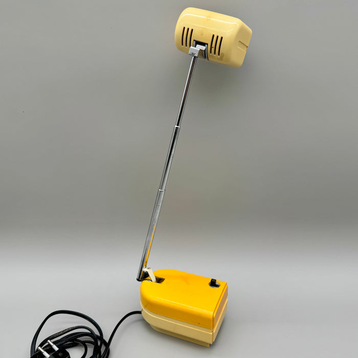 Lampada Eichhoff Fagerhults telescopica da tavolo vintage design giallo 1970 ca