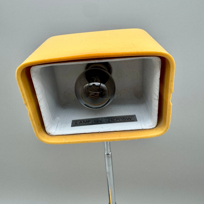 Lampada Eichhoff Fagerhults telescopica da tavolo vintage design giallo 1970 ca