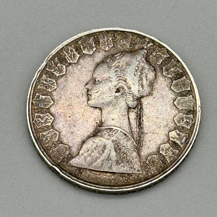500 lire Caravelle moneta argento Repubblica Italiana 1960