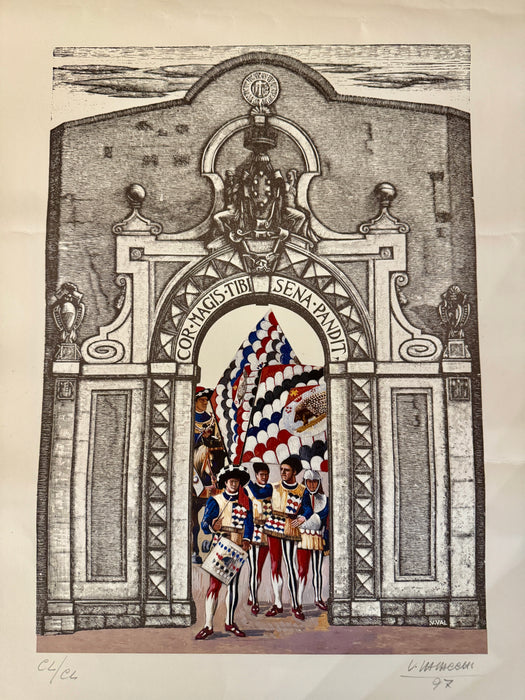 Vasco Valacchi – “Masgalano all' Istrice” – litografia numerata 150/150 - 1997