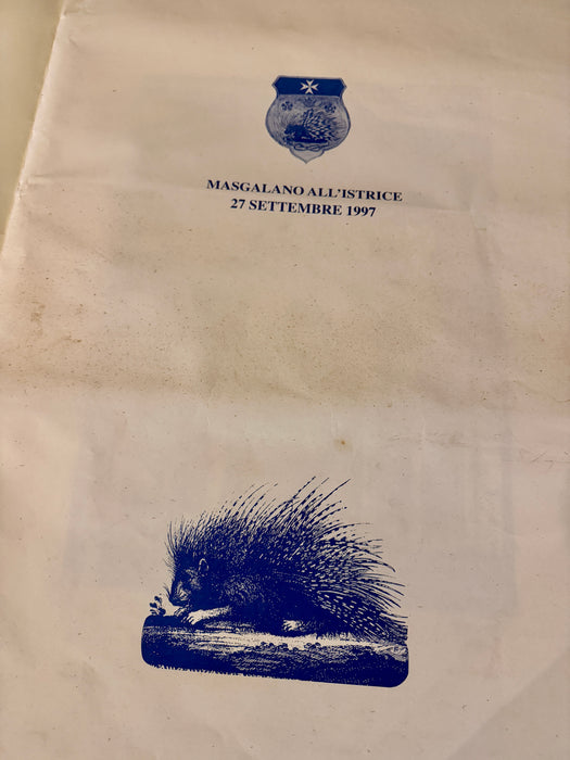 Vasco Valacchi – “Masgalano all' Istrice” – litografia numerata 150/150 - 1997