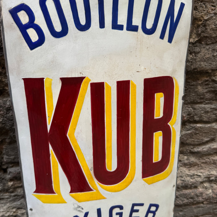 Insegna smaltata Le Bouillon Kub Francia 1950 ca