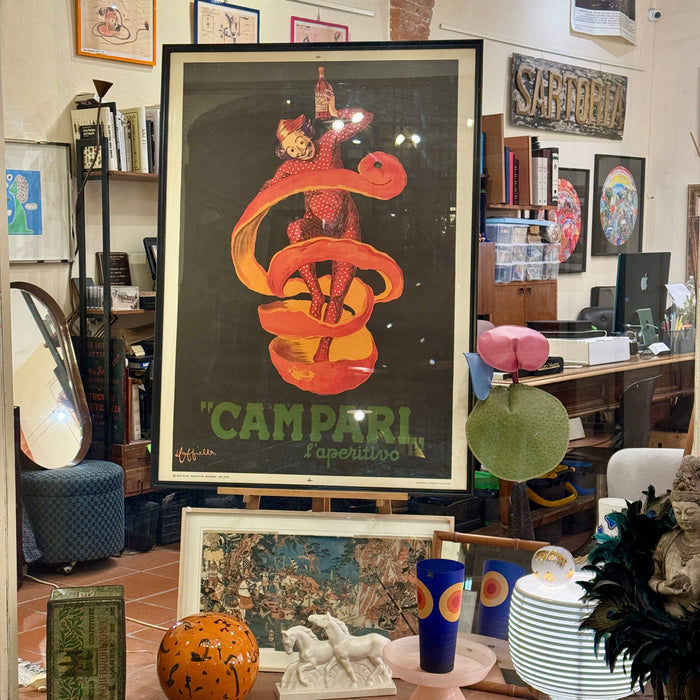 Manifesto Campari Spiritello Leonetto Cappiello Grafiche Ricordi Milano 1950