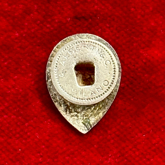 Distintivo Contrada Capitana dell' Onda Palio Siena ordinario smaltato 1961