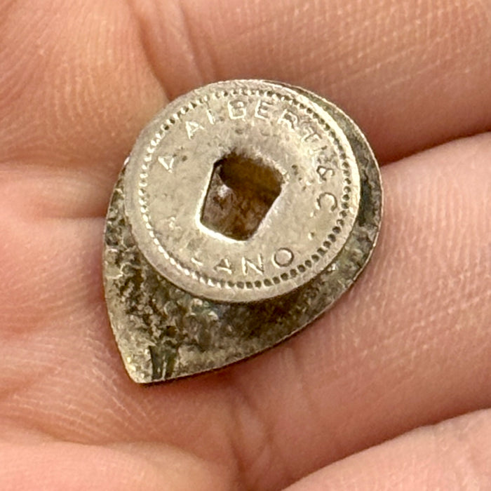 Distintivo Contrada Capitana dell' Onda Palio Siena ordinario smaltato 1961