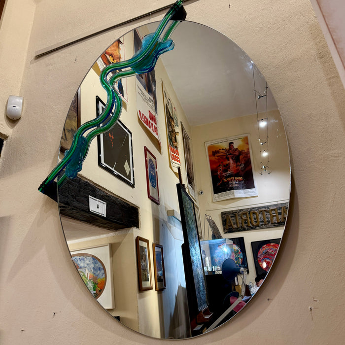 Specchio Morphos design Nanda Vigo vetro Murano 1985