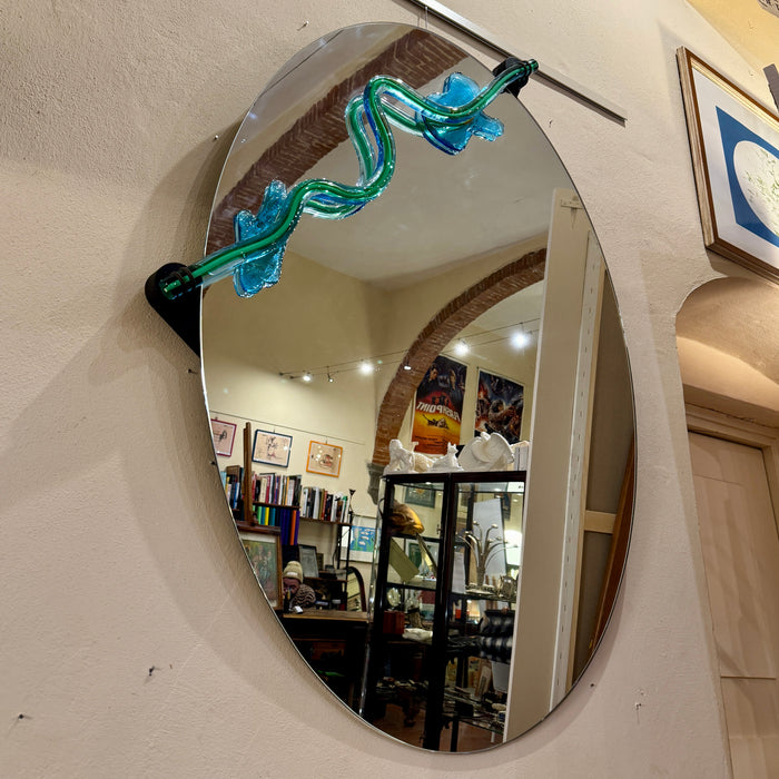 Specchio Morphos design Nanda Vigo vetro Murano 1985
