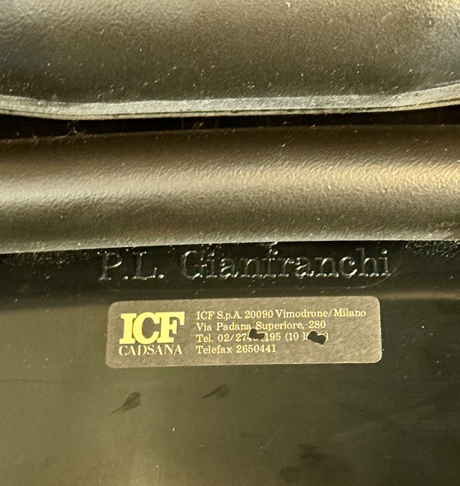 Sedie da ufficio coppia "Cadsana" di Pier Luigi Gianfranchi per ICF de Padova 1990 ca