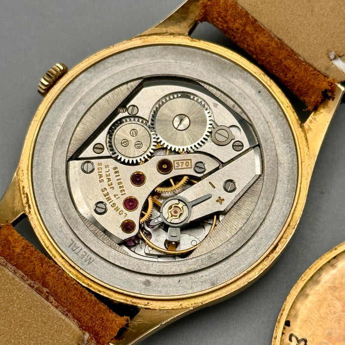 Longines ref. 7597 cal. 370 orologio meccanico oro 18kt 36 mm Swiss 1960