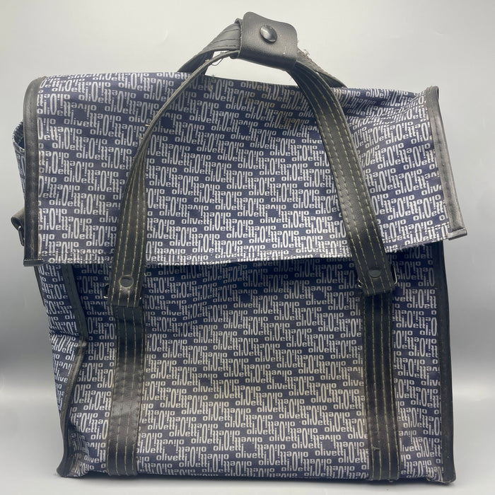 Olivetti Lettera 32 funzionante macchina scrivere con custodia tela colore azzurro 1970 ca