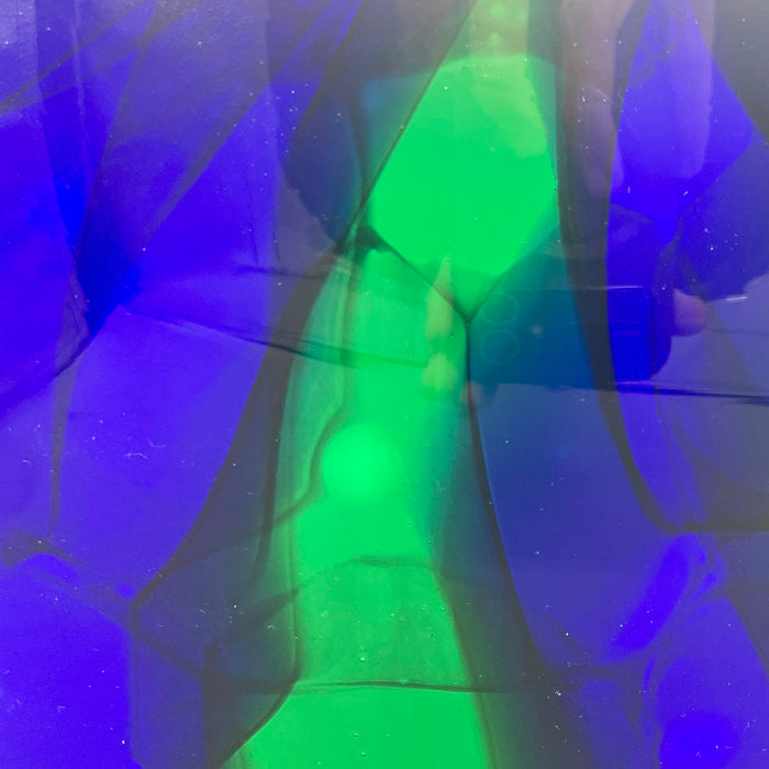 Applique Ottavio Missoni lampada vetro di Murano Verde Blu 1990 ca