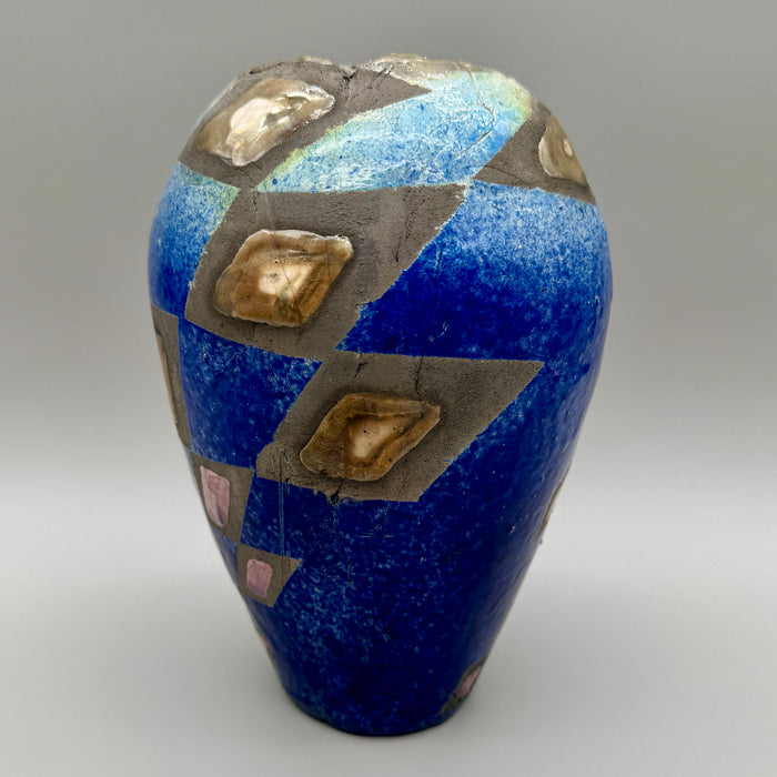 Emilio Alberti "Victor" vaso artistico ceramica Raku 2014