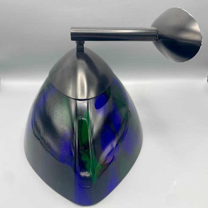 Applique Ottavio Missoni lampada vetro di Murano Verde Blu 1990 ca