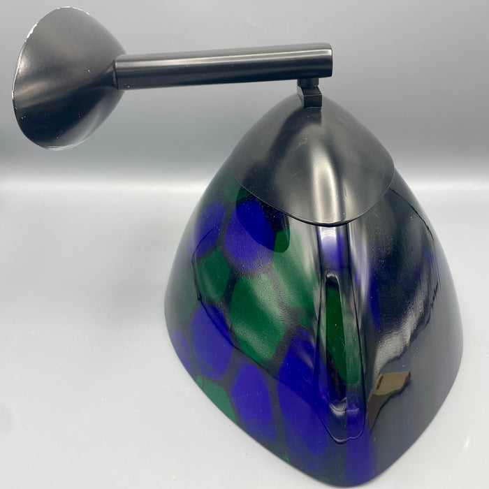 Applique Ottavio Missoni lampada vetro di Murano Verde Blu 1990 ca