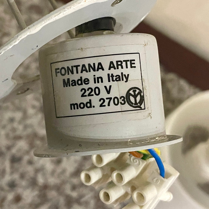 Coppia applique "Canna" Fontana Arte design Piero Castiglioni Roberto Menghi 2000 ca