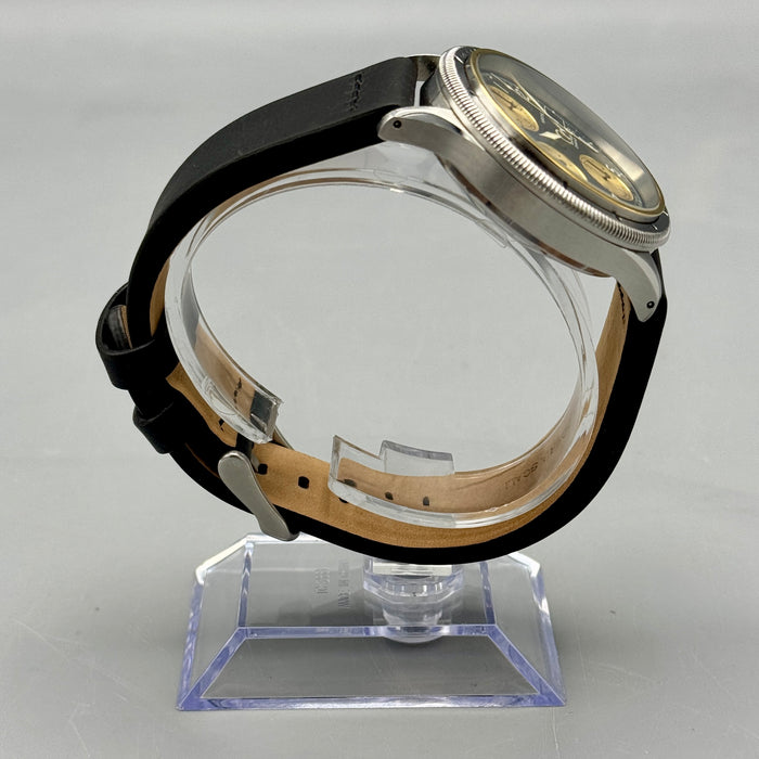 Hamilton chronograph ref. 9304 Lancaster orologio polso 38mm automatico acciaio 1990 ca