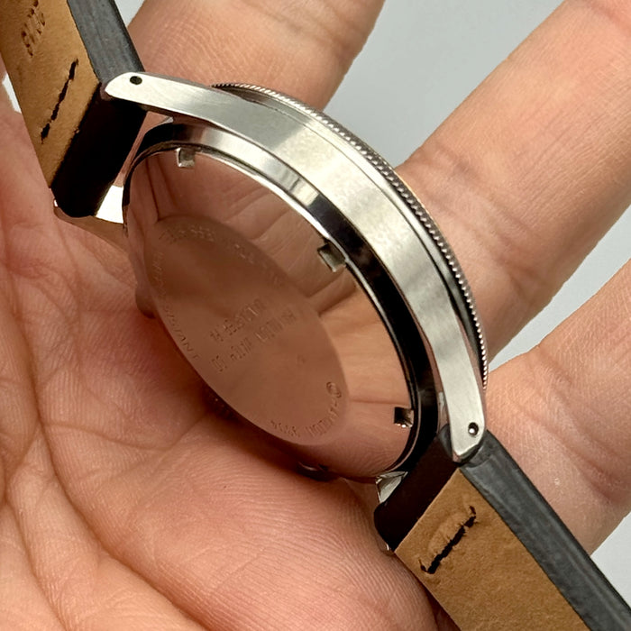 Hamilton chronograph ref. 9304 Lancaster orologio polso 38mm automatico acciaio 1990 ca