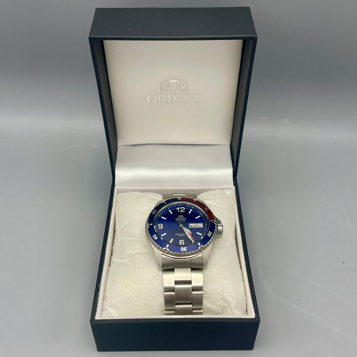 Orient Mako II & Ray II orologio polso automatico acciaio pepsi full set 2020