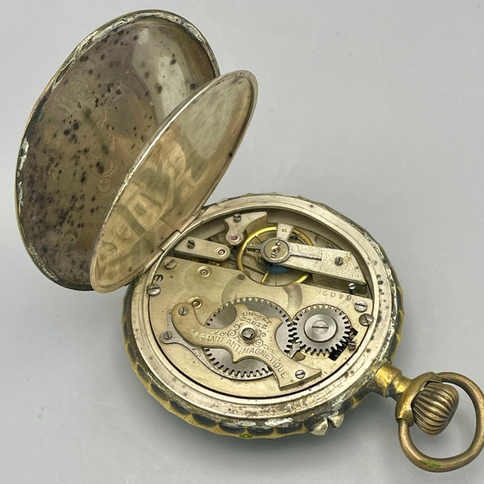 Roskopf cronometro Svizzero orologio da tasca placcato da revisionare 1920 ca