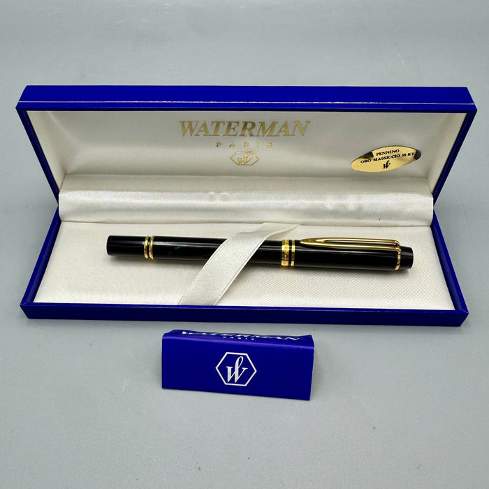 Waterman Leman 200 penna stilografica verde pennino oro 18kt 2000 ca
