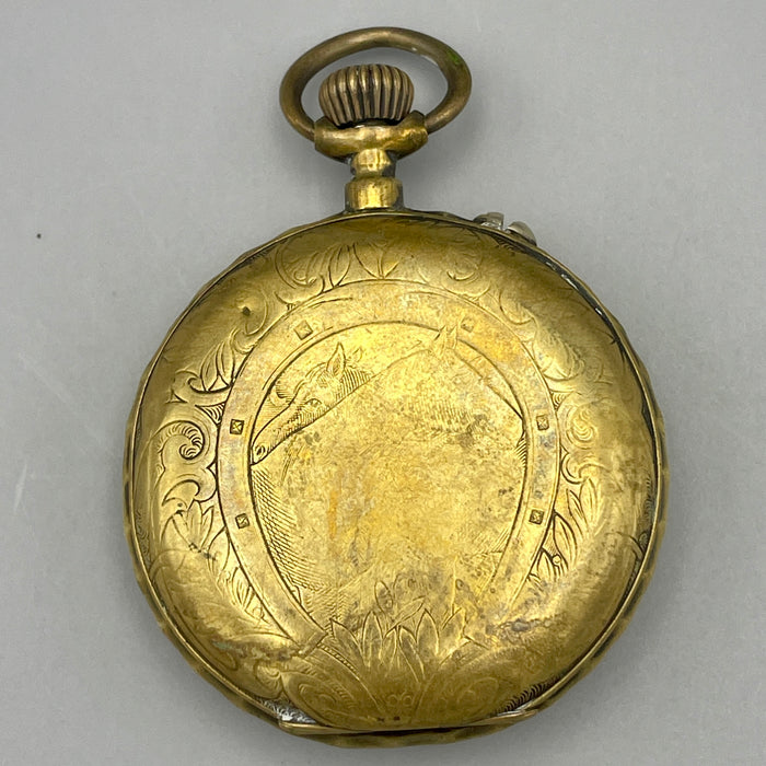 Roskopf cronometro Svizzero orologio da tasca placcato da revisionare 1920 ca