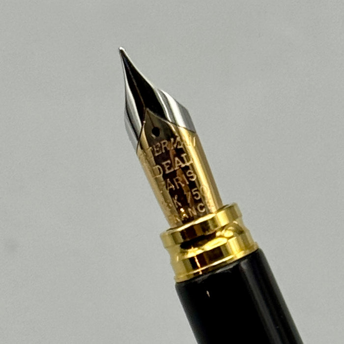 Waterman Leman 200 penna stilografica verde pennino oro 18kt 2000 ca