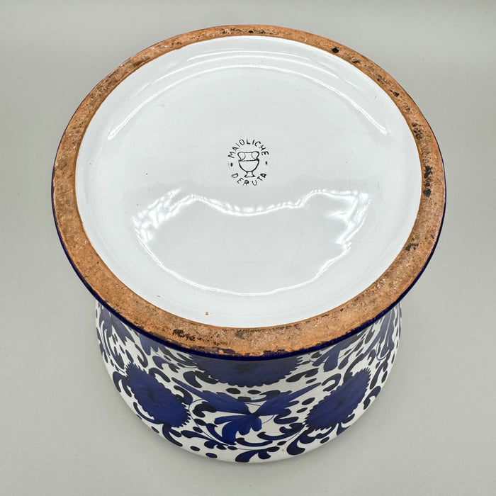 Vaso pubblicitario Amarena Fabbri Bologna Deruta 1980 ca
