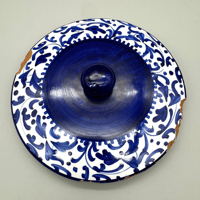 Vaso pubblicitario Amarena Fabbri Bologna Deruta 1980 ca