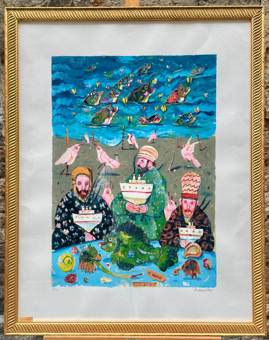 Antonio Possenti – “Pesca miracolosa” – serigrafia su carta 96/120 - 1990 ca