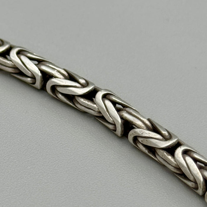 Collana catena lavorata in argento 925 Italia 2000 ca
