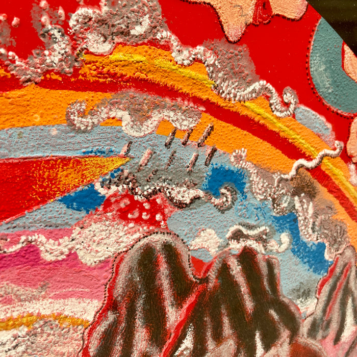 Luca Alinari – “Dentro l'omino di burro” – serigrafia polimaterica su cartone - 2003