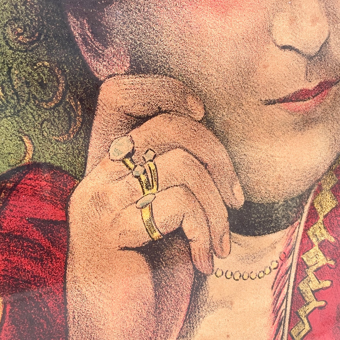 Manifesto Maina La Voyante pubblicitario Affiches Louis Galice Paris 1920 ca