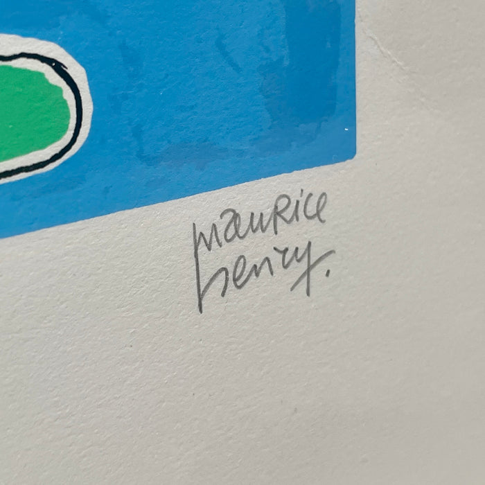 Maurice Henry - "Senza titolo" - litografia su carta p.d.a. - 1970 ca