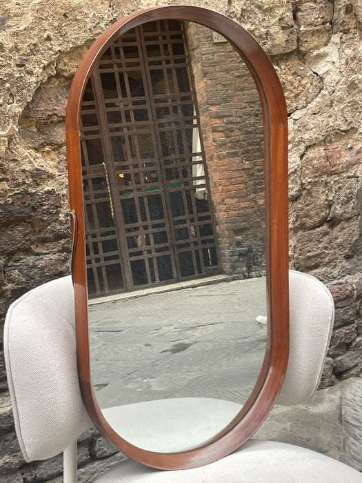 Specchio RO.MA Cantù da parete in legno design modernariato 1960 ca