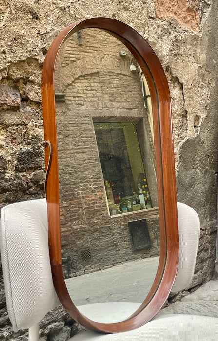 Specchio RO.MA Cantù da parete in legno design modernariato 1960 ca
