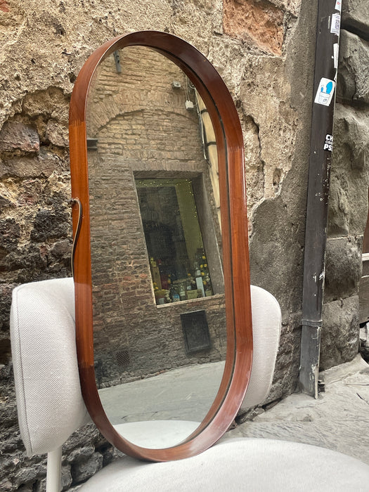 Specchio RO.MA Cantù da parete in legno design modernariato 1960 ca