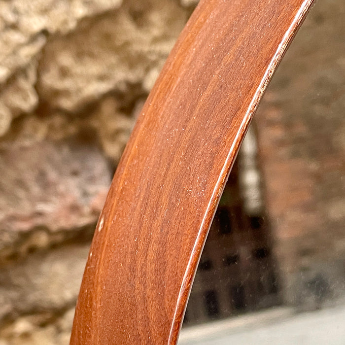 Specchio RO.MA Cantù da parete in legno design modernariato 1960 ca