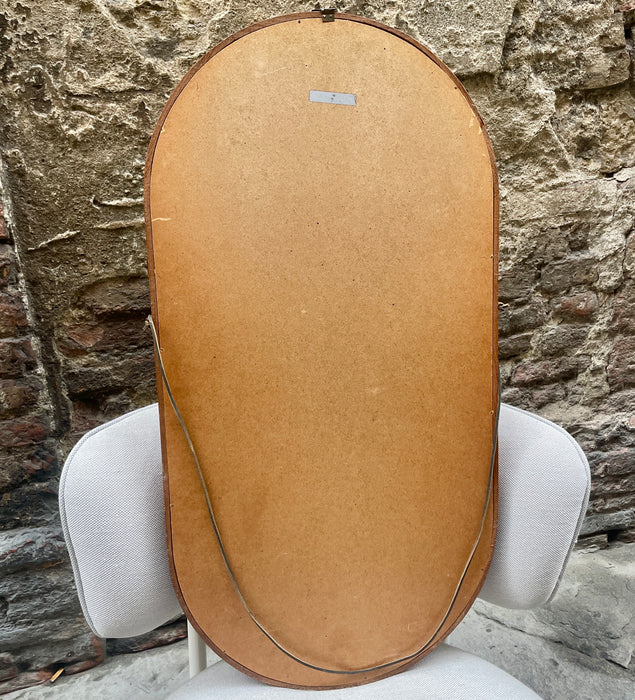 Specchio RO.MA Cantù da parete in legno design modernariato 1960 ca