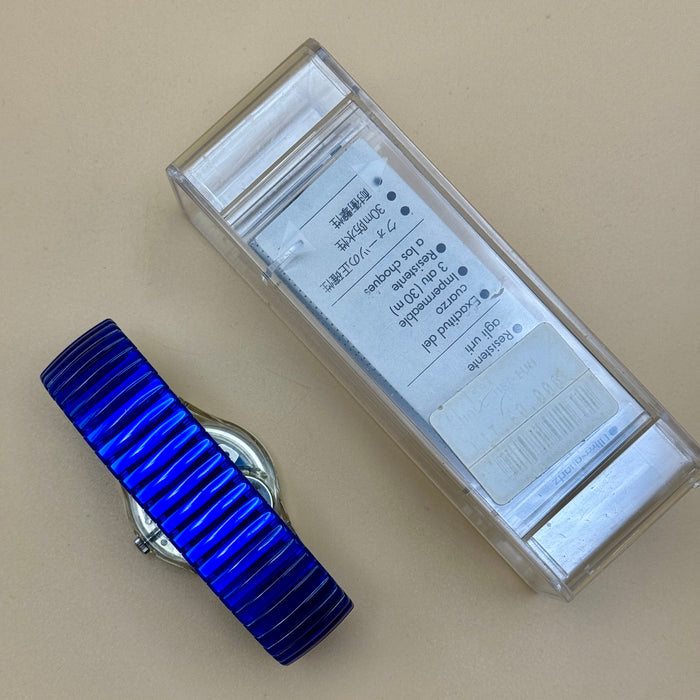 Swatch Drop Blu GK708 orologio quarzo 34 mm Swiss 1993
