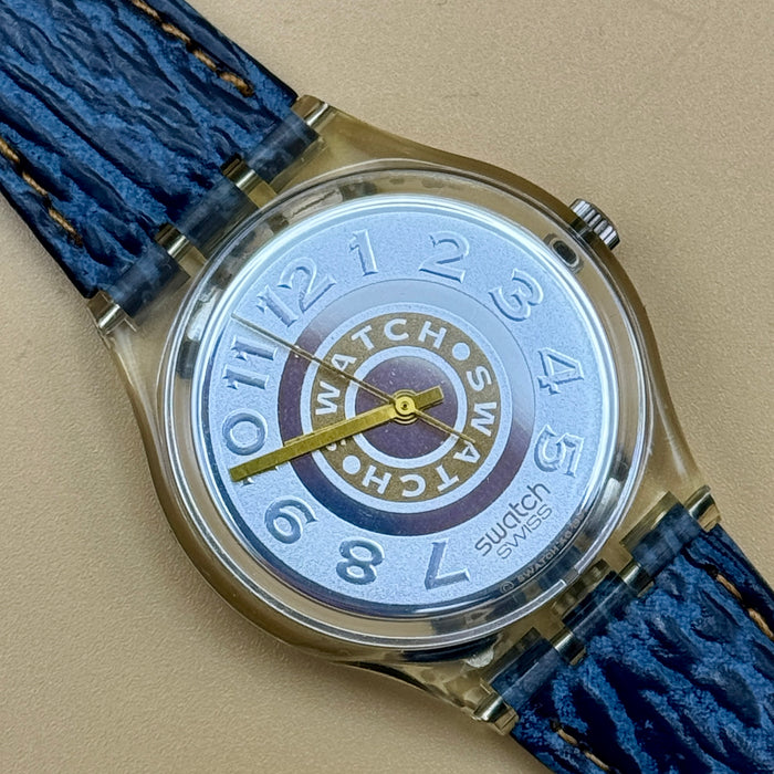 Swatch "Delave" GK145 orologio quarzo 34 mm Swiss 1992