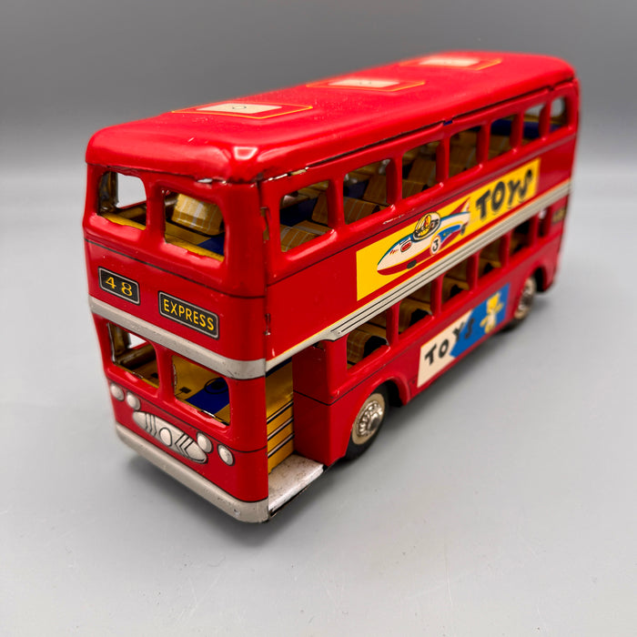 Gioco latta MF 884 Bus London rosso carica manuale 1970 ca