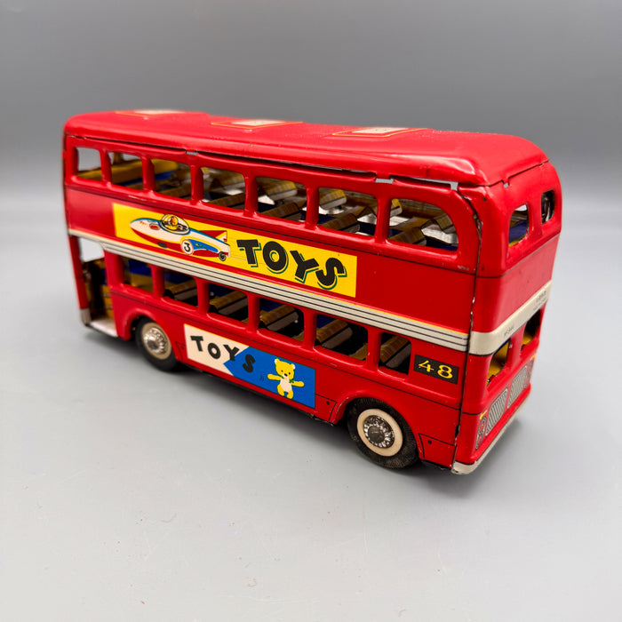 Gioco latta MF 884 Bus London rosso carica manuale 1970 ca