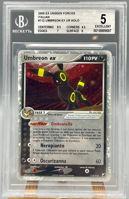 BGS 5 Umbreon ex 112/115 Pokemon 2006 Card Ita