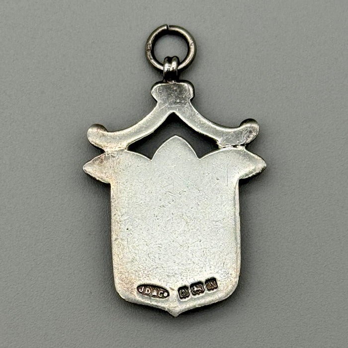 Medaglia da orologio argento sterling Watch Fob J.D. & Co. 1920 ca
