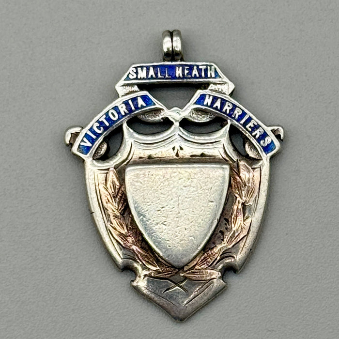 Medaglia da orologio argento sterling Watch Fob Victoria Harriers 1920 ca