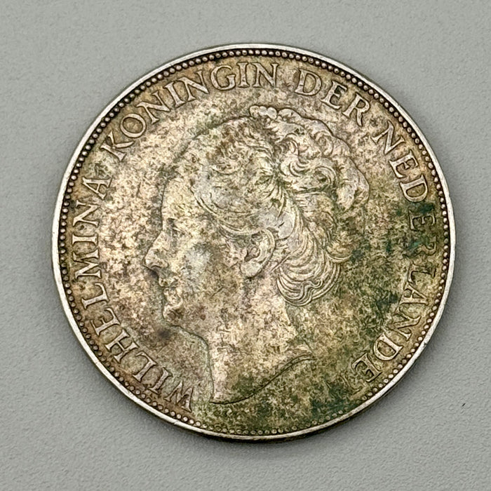 2 1/2 Fiorini Gulden Olanda moneta argento 1932